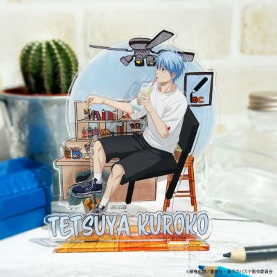 黒子のバスケ×文房具カフェ カフェインテリアモチーフ ジオラマアクリルスタンド 黒子テツヤ
