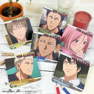 黒子のバスケ×文房具カフェ カフェインテリアモチーフ コースターランダム販売　桐皇学園