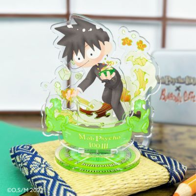 モブサイコ100 III×文房具カフェ 文カフェ絵チュード  ミニアクリルスタンド 影山律