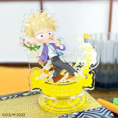 モブサイコ100 III×文房具カフェ 文カフェ絵チュード  ミニアクリルスタンド 花沢輝気