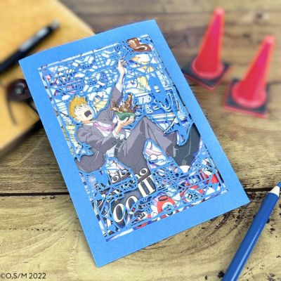 モブサイコ100 III×文房具カフェ  グリーティングカード 霊幻新隆
