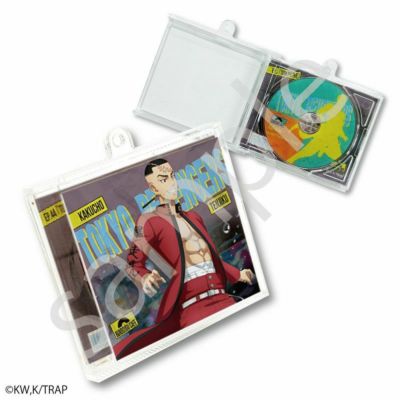 【30%OFF】東京リベンジャーズ×文房具カフェ 春時雨モチーフ CD型キーホルダー 鶴蝶