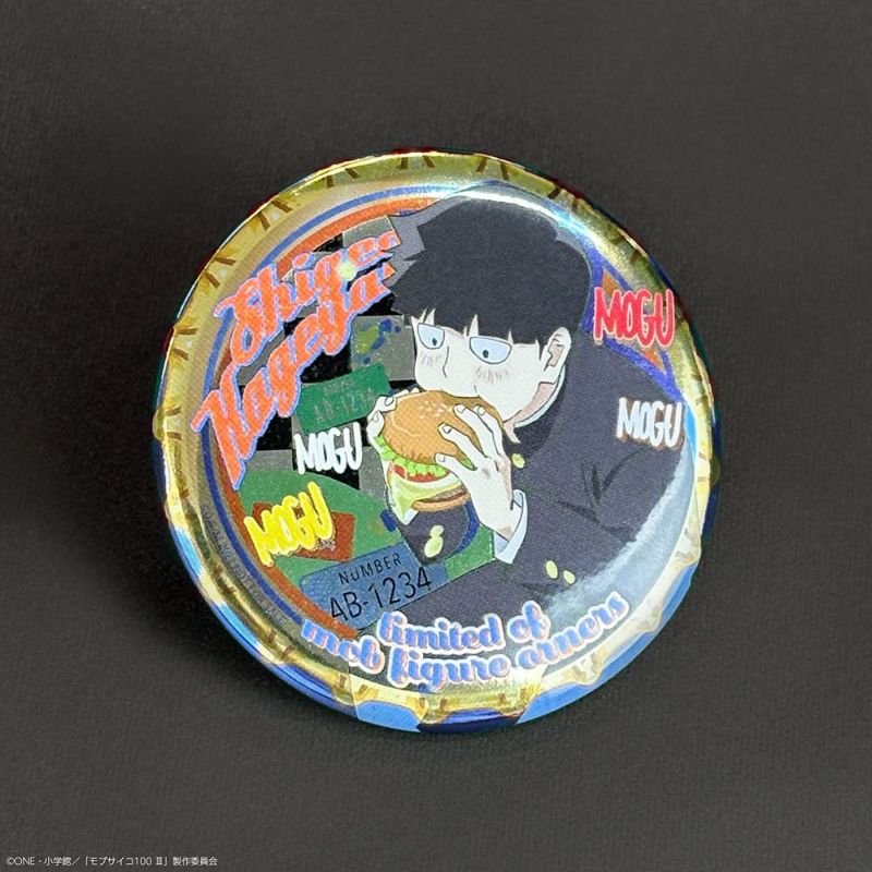 モブサイコ100 影山茂夫 エクボ ボンズ20周年記念展 スクエア缶バッジ モブサイコ100 Ⅲ - 描き下ろし 影山茂夫 演奏ver. Ani-Art 缶