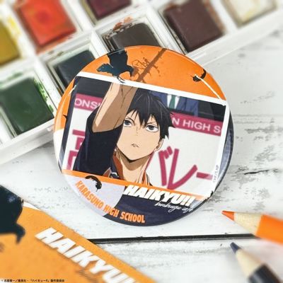 ハイキュー!!・文房具カフェ Excellent scene 缶バッジ 影山飛雄