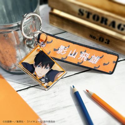 ハイキュー!!・文房具カフェ Excellent scene場面写付きタグキーホルダー 影山飛雄
