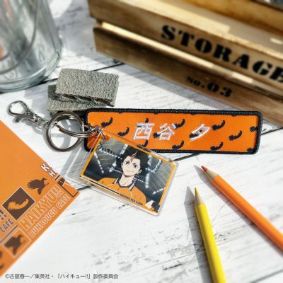 ハイキュー!!・文房具カフェ Excellent scene場面写付きタグキーホルダー 西谷 夕