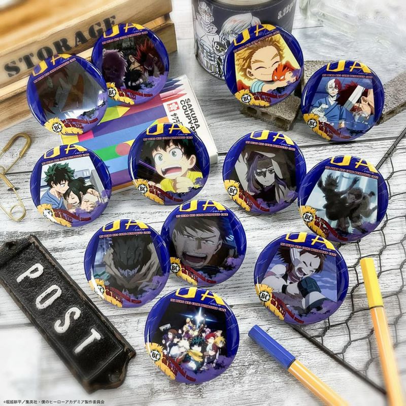 僕のヒーローアカデミア 文房具カフェ 缶バッジ 僕のヒーローアカデミア2020 A STORY BOOKモチーフランダム缶