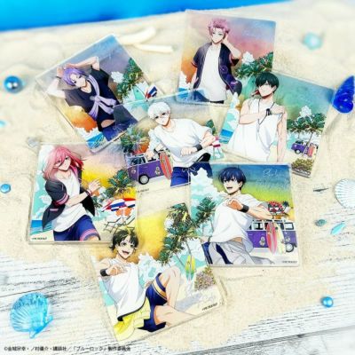 【30%OFF】ブルーロック×文房具カフェ シーサイドモチーフ アクリルコースター ランダム販売